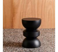Sweeek - Side Table End Table Nightstand Metal Black 32X32X43.5 Cm - Assa