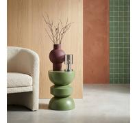 Sweeek - Side Table End Table Nightstand Metal Green 32X32X43.5 Cm - Assa