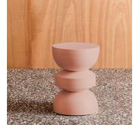 Sweeek - Side Table End Table Nightstand Metal Nude 32X32X43.5 Cm - Assa