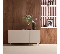 sweeek Sideboard metal & wood decor 3 doors 150 cm in Beige swe eige