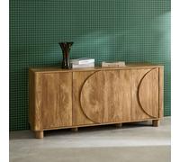 sweeek Sideboard wood decor 4 doors 155cm in Brown sweeek Brown