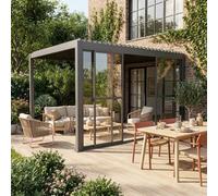 Sweeek - Sliding Door Aluminium 4M For Triomphe Pergola Anthracite