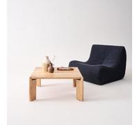 Sweeek - Square Coffee Table In Solid Acacia Wood Reva Natural 80X80X36 Cm