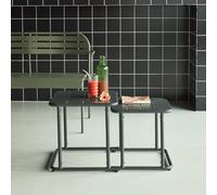 sweeek Square outdoor nesting table in steel in Khaki sweeek Khaki
