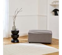 Sweeek - Square Pouffe In Light Grey Water-Repellent Fabric - Sense L91Xw91Xh44Cm