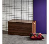 sweeek Storage box in walnut wooden decor in Dark Brown swe ark Brown