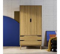 sweeek Vintage Dressing Cupboard Wood Decor 2 Doors in Grey swe rey