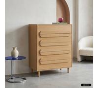 sweeek Vintage wood effect 5 drawer chest in Brown swe rown