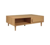 sweeek Vintage wood effect coffee table with 1 drawer in Brown sweeek Brown
