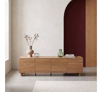 sweeek Wood decor TV stand 4 doors 180cm in Brown sweeek Brown