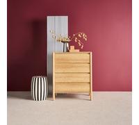 Sweeek - Wood Effect Chest Of 4 Drawers Natural 80X42X98 Cm - Harmony