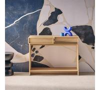 sweeek Wood effect console 2 drawers & shelf in Beige sweeek Beige