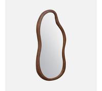 Sweeek. Wooden Mirror Austin Walnut 92X3X48 Cm