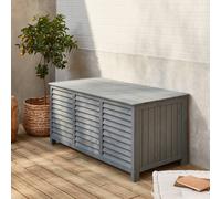 Sweeek - Wooden Storage Chest Castille Grey 330 Litres W30 X D64 X H60Cm