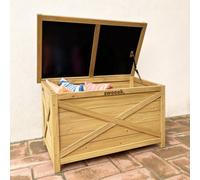 Sweeek - Wooden Storage Box Alysse Natural 80X48X50 Cm