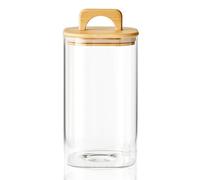 Sweejar 2 qt Glass Food Storage Jars with Airtight Lid, Half Gallon Laundry Pods Container, 64 oz Glass Jars for Laundry Room Organization, 1 Pack