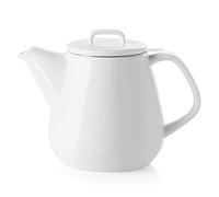 Sweejar 40oz Tea pot with Removable Stainless Steel Infuser,Dishwasher Safe Tea Pots for Loose Tea,Tea Pots with Infuser for Chrismas Women Gift (White)