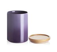 Sweejar Ceramic Food Storage Jar, Stackable Kitchen Canisters, Containers with Airtight Seal Wooden Lid for Serving Ground Coffee, Tea, Sugar, Salt and More - 28 Fl Oz (Gradient Purple)