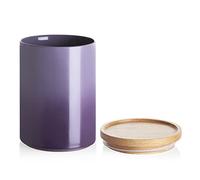 Sweejar Ceramic Food Storage Jar, Stackable Kitchen Canisters, Containers with Airtight Seal Wooden Lid for Serving Coffee Bean, Flour, Tea, Cookies, Spice and More - 58 FL OZ (Gradient Purple)