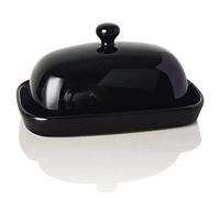 SWEEJAR Ceramics Butter Dish with Lid,East/West Coast Butter,7 inches | Porcelain Butter Keeper for Countertop,Butter Container for East/West Coast Butter,Gift,Housewarming