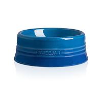 Sweejar Gradient Dog Bowl, Ceramic Dog Food Dish for Medium Dogs and Cat, Porcelain Pet Bowl for Food and Water 18 oz (Gradient Navy)