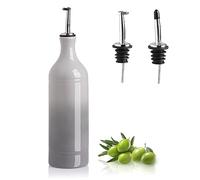 Sweejar Large Ceramic Olive Oil Dispenser Bottle, Gradient Fog Gray, 24 Fl Oz, Modern Home Decor, Kitchen Storage, Dining, Food Storage, Multi-Purpose