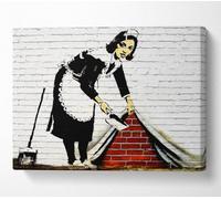Sweep It Under The Carpet Canvas Print Wall Art - Medium 20 X 32 Inches