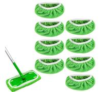 Sweeper Mop, 8 Pieces Wipes, Reusable, Reusable for Sweeper Mop, Wet Dry Mop Cover, Reusable Cloths, Floor Cloths, for Cleaning Hard Floors and Wooden Floors