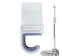 Sweeping Brush Holders Organizers - Wall Mounted Gripper, Non-slip Mop Hanger | Self-adhesive Cleaning Tool Storage System with PC Construction for Laundry Restaurant, Garden, Hotel Use