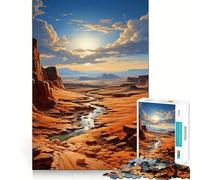 Sweeping Dunes of Dubai Jigsaw Puzzles for Adults1000 Pieces Boost Memory Soothing Fun Premium Cut Thoughtful Gift (38x52cm)