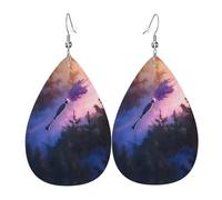 Sweeping on the fly Leather earrings, European and American style earrings for young women, birthday gifts/Valentine's Day gifts