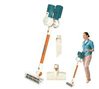 Sweeping Toy Set - Miniature Electronic Vacuum, Suction Simulation | Interactive Household GamePlayroom Cleaning GearActive Physical Exercise Durable Construction Fun Junior Janitor Outfit