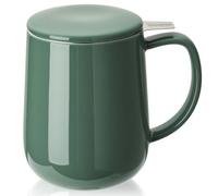 Sweese 20 OZ Porcelain Tea Mug with Infuser and Lid, Sage Green Tea Cup, Gifts for Tea Lover - Sage Green