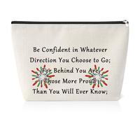 Sweet 15 Birthday Gifts for Girls Friend Sister Cosmetic Bag Birthday Inspirational Gifts for Girls Makeup Bag Gift for Sister Happy 15th Birthday Party Supplies for Friend Bestie Travel Makeup Bag