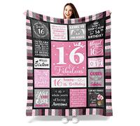 Sweet 16 Gifts for Girls, 16 Year Old Girl Gifts for Birthday, Gifts for 16 Year Old Girl, 16th Birthday Gifts for Girl, Sweet Sixteen Gifts for Girls, 16th Birthday Decorations Blanket 40"X50"