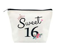 Sweet 16 Gifts for Girls - 16th Birthday Ideas - Cute Makeup Bag