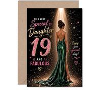 Sweet 19th Birthday Card, Sparkling and Glamorous