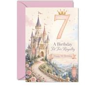 Sweet 7th Birthday Card, A Magical Day for a Little Princess
