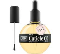 Sweet Almond Cuticle Revitalizing Oil 2.5 oz - Moisturizes and Strengthens Nails and Cuticles - Soothing and Nourishing - Paraben and Cruelty Free with Natural Ingredients - Dropper & Brush included