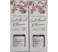 Sweet Almond & Macaroon No. 22 Reed Diffuser - 2 × 100 ml | Luxury Home Fragrance | Long Lasting Scent with Almond, Vanilla & Cherry Notes | Hotel Collection Aldi