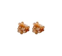 Sweet and Fresh Blended Flower Earrings for Women; Minority Advanced Feeling Versatile with Ambient Fashion