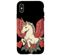 Sweet and Funny Valentine’s Unicorn for Love Seekers Case for iPhone X/XS
