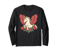 Sweet and Funny Valentine’s Unicorn for Love Seekers Long Sleeve T-Shirt