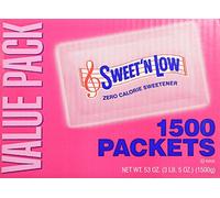 Sweet and Low Zero Calorie Sweetener 1500 Individual Serving Packets