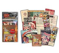 Sweet and Nostalgic 1950s Childhood Memorabilia Gift Pack with over 20 pieces of Replica Artwork