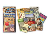 Sweet and Nostalgic British Seaside Holiday Memorabilia Gift Pack with over 20 pieces of Replica Artwork