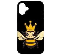 Sweet and Royal with this Crowned Bee Outfit Case for iPhone 16 Plus