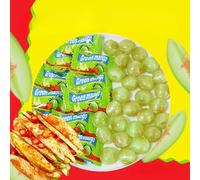 Sweet and sour green mango flavored hard candy, spicy plum candy, unique flavored fruit sugar, sweet snack gift pack, casual snacks, holiday sugar, confectionery, Dim sum (50 pieces)