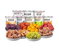 Sweet and sour preserved plum, candied fruits, dried plum specialties, casual snacks, sour and sweet plums, delicious snacks and snacks,Preserved fruit，dried fruit (Mixed plums (canned))
