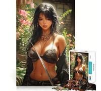 Sweet Anime Girl 1000 Piece Jigsaws for Teenagers Puzzle Mind Challenge Toy Calm Pastime Precise Cut Lovely Gift (38x26cm)